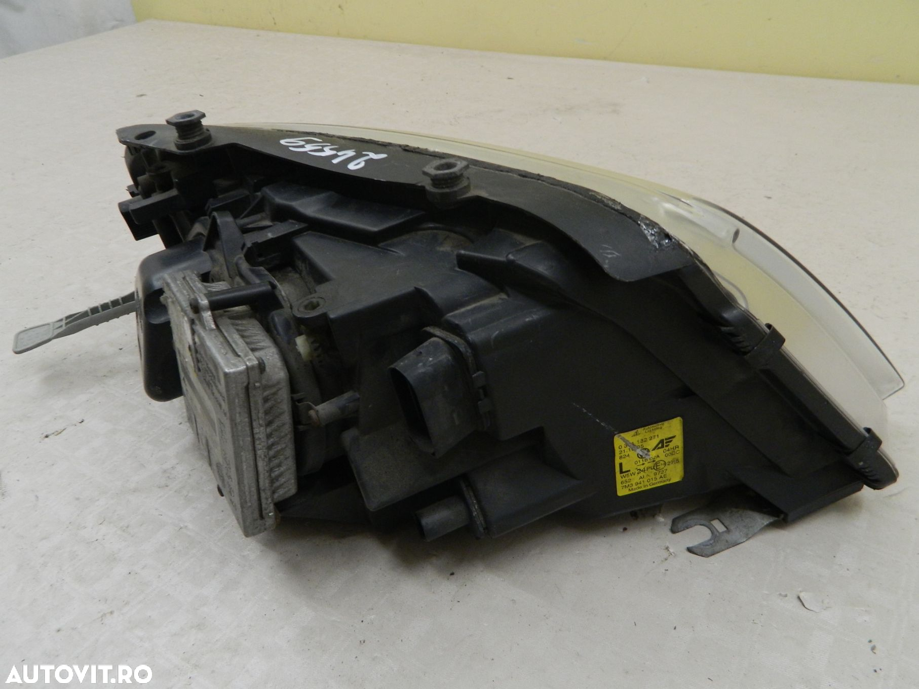 Far stanga VW Sharan 7M Xenon, 2001, 2002, 2003, 2004, 2005, 2006, 2007, 2008, 2009, cod origine 7M3941015AE. - 7