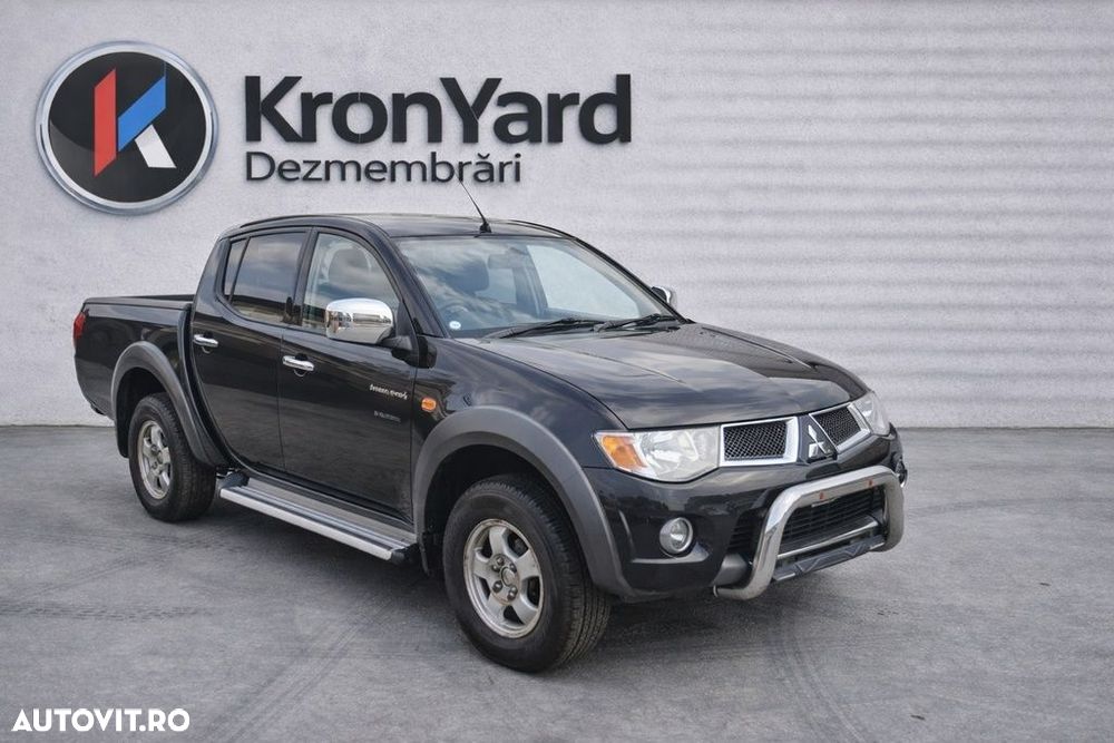 Bara fata Mitsubishi L200 2006 - 2010 NEGRU (654) Diesel model fara spalatoare far CU ... - 12