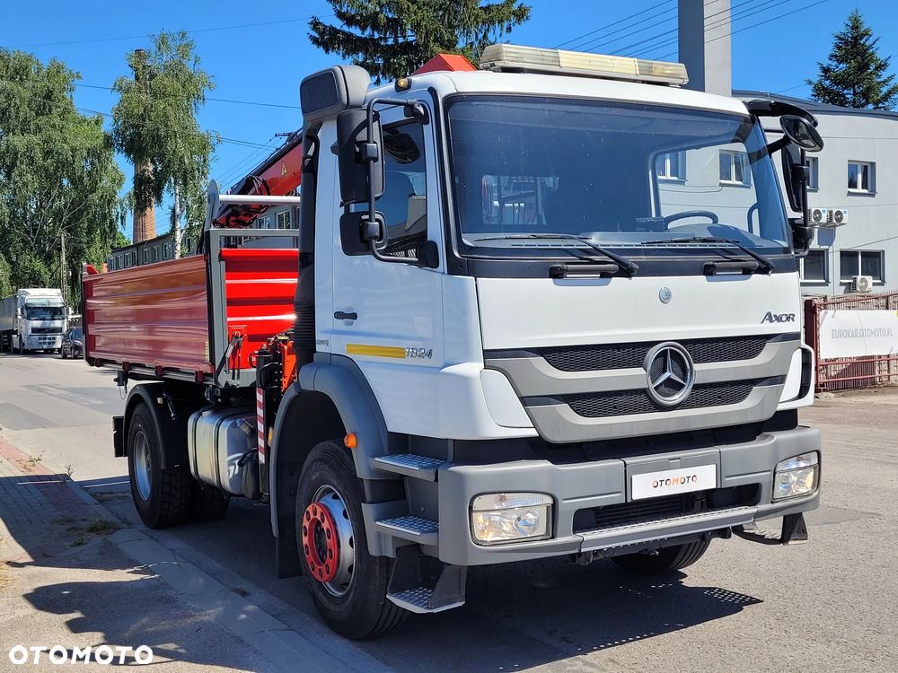 Mercedes-Benz AXOR 1824 HDS PALFINGER CZERPAK ROTATOR TYLKO 44tyś.km. NOWY KIPER i OPONY WYWROTKA - 16
