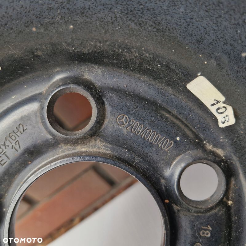 MERCEDES W209 KOŁO DOJAZDOWE 125/90/16 5x112 ET17 - 4