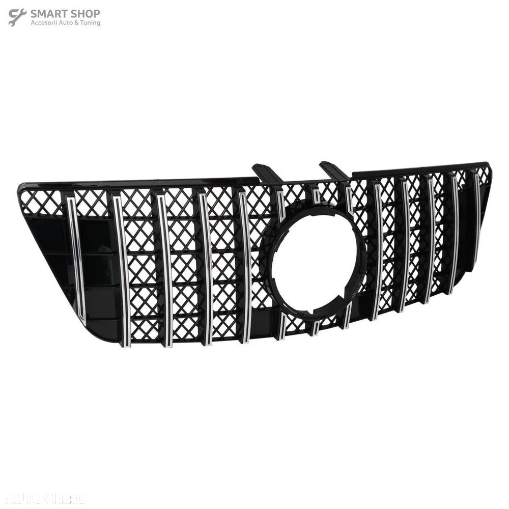 Grila centrala Mercedes ML W164 Facelift (07.2008-2011) Negru Crom GTR - 2