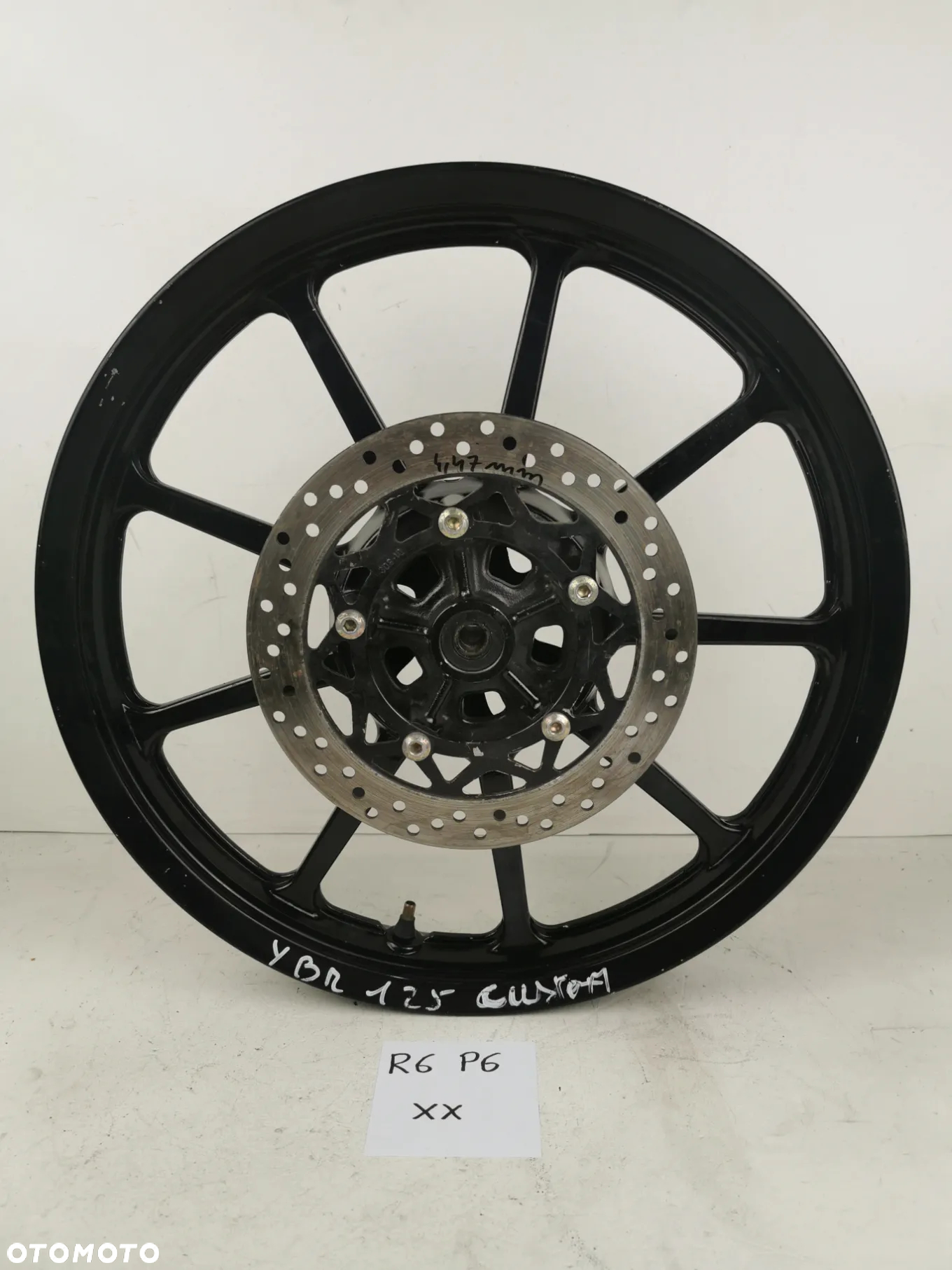 Yamaha YBR 125 Custom felga przód tarcze 15- - 2