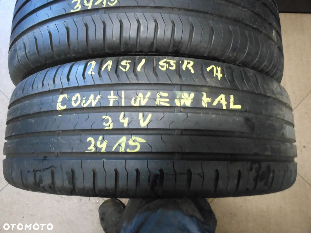 Opony 215/55r17 continental conti eco contact 5 6,6mm lato para - 2