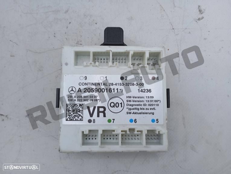 Módulo Confort Frente Direito A20590_01611 Mercedes C S205 Stat - 1