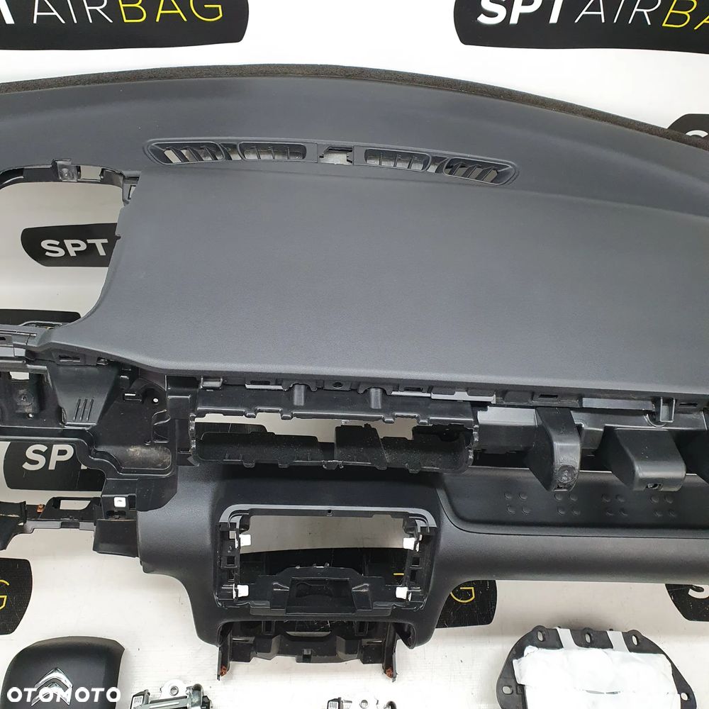 CITROEN C3 AIRCROSS DESKA ROZDZIELCZA KONSOLA KOKPIT PULPIT PODUSZKI AIRBAG AIR BAG PASY KIT SET - 3