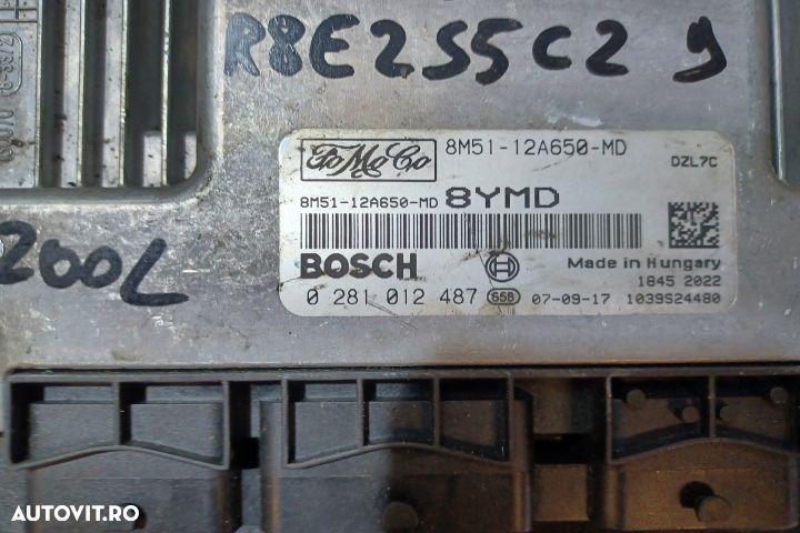 Calculator motor ECU 8M51-12A650-MD 0281012487 - 1.6 TDCI 8M51-12A650 - 3