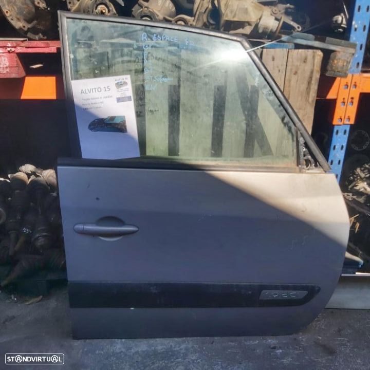 Porta frente direita Renault Espace cinzento - 1