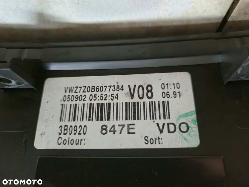Licznik do vw passat b5 FL 3B0920847E - 3