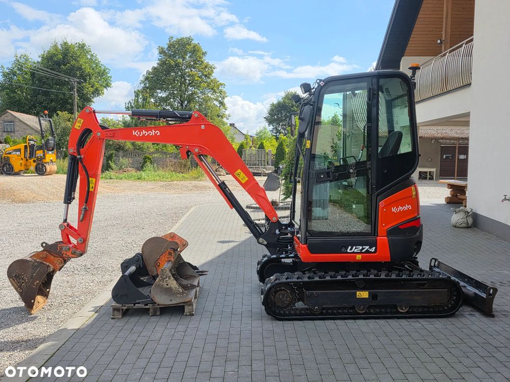 Kubota U 27 - 4 mini koparka Kubota sprowadzona 5 łyżek szybkozłącze piękna w oryginale 1 właściciel najdłuższe ramie long - 35