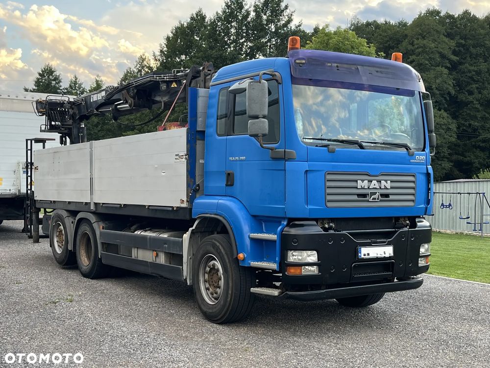 MAN TGA 26.390 / 6X2/ HDS HIAB 185K- 11,2m- ważny UDT / ROTATOR HYDR / OS SKRĘTNA /  SKRZYNIA 6,3m - 2