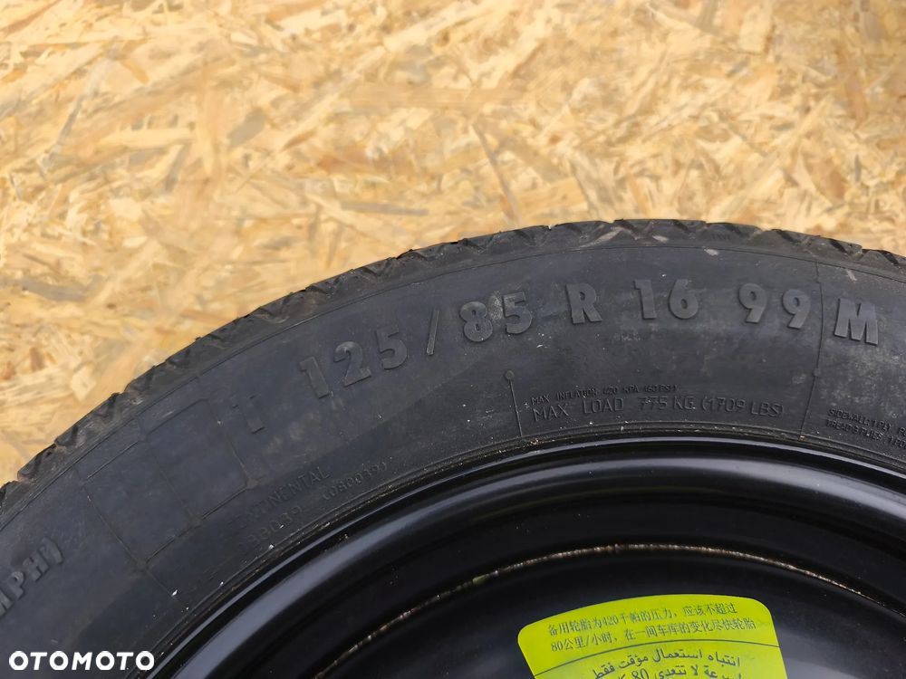 KOŁO DOJAZDOWE ZAPASOWE PEUGEOT 2008 16 CALI 4X108 - 4