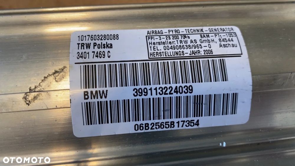 PODUSZKA PASAŻERA AIRBAG BMW E87 9113224 EUROPA - 5