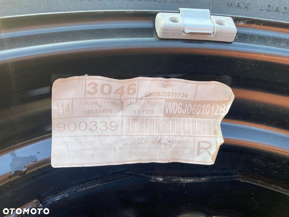 KOŁO ZAPASOWE ZAPAS DOJAZDÓWKA VW 5x100 175/70R14 DUNLOP - 7