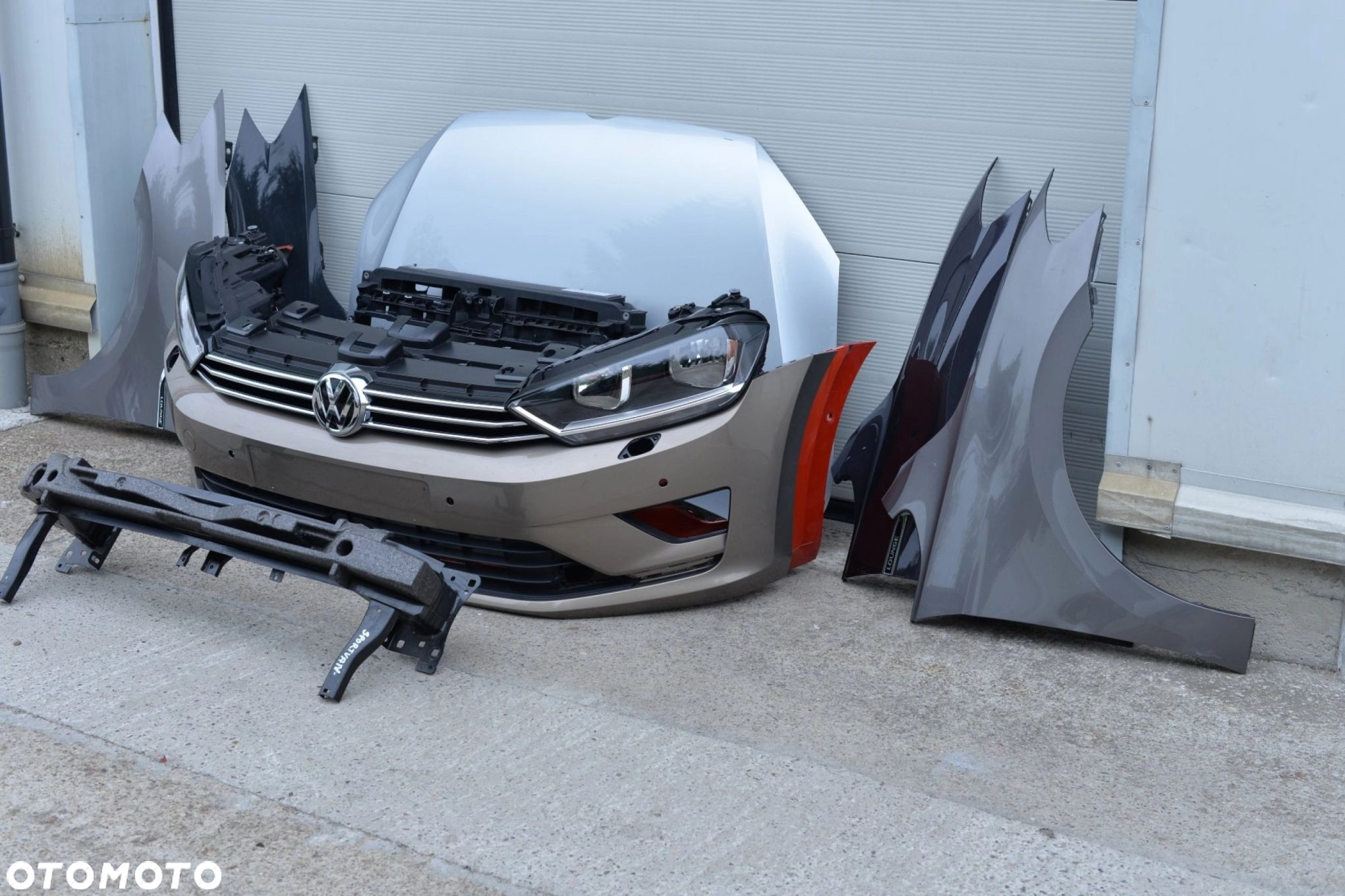 MASKA ZDERZAK GRILL BŁOTNIK LAMPA H7 XENON PAS BELKA VW GOLF SPORTSVAN - 3