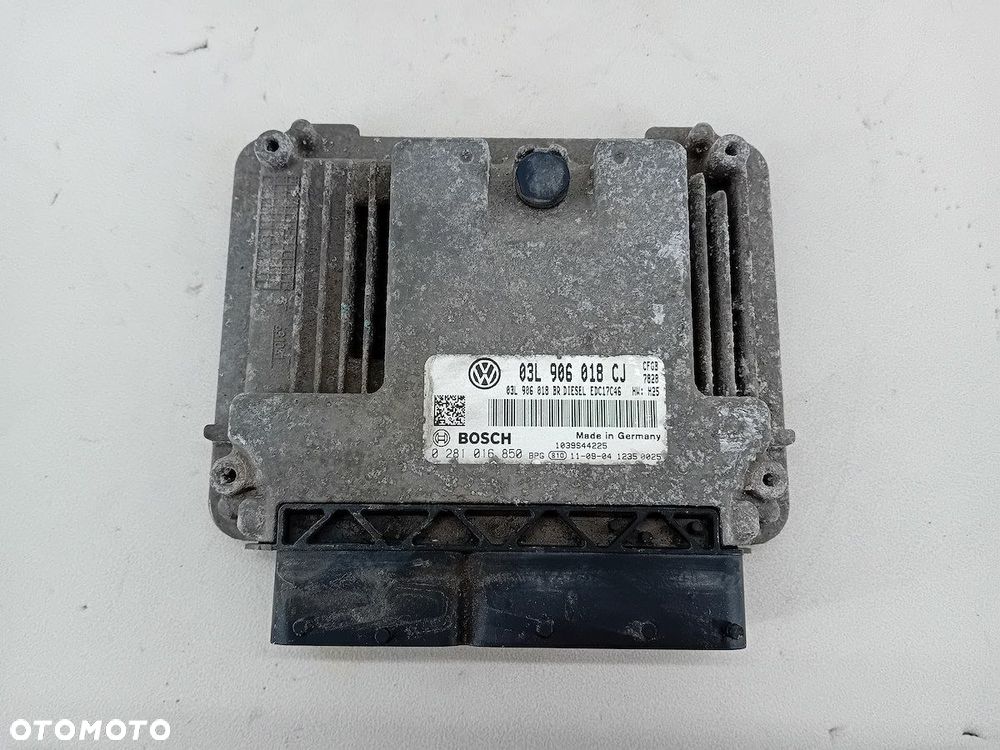 KOMPUTER, STEROWNIK SKODA SUPERB II 2.0 TDI KOMBI 03L906018CJ 0281016850 - 1