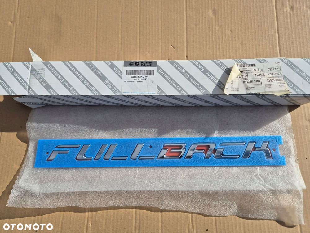 Fiat Fullback napis.Emblemat.Nowy oryginał. - 1