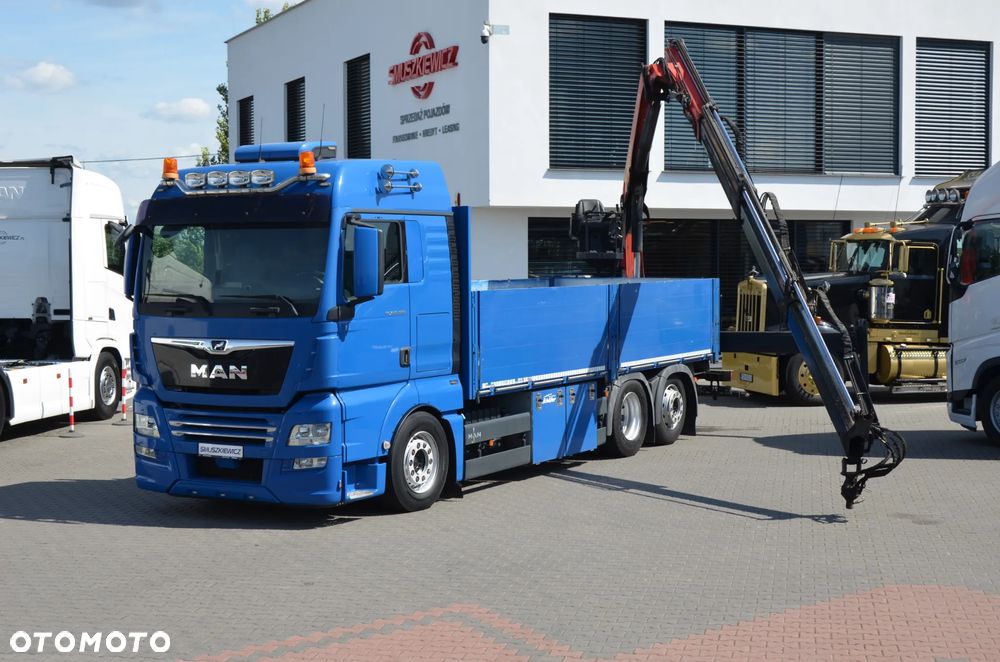 MAN TGX 26.500 6x2 HDS ZETKA PALFINGER KLIMA P. OŚ POD. I SKRĘTNA FULL AIR SKÓRY NAVI DE 5659 - 1