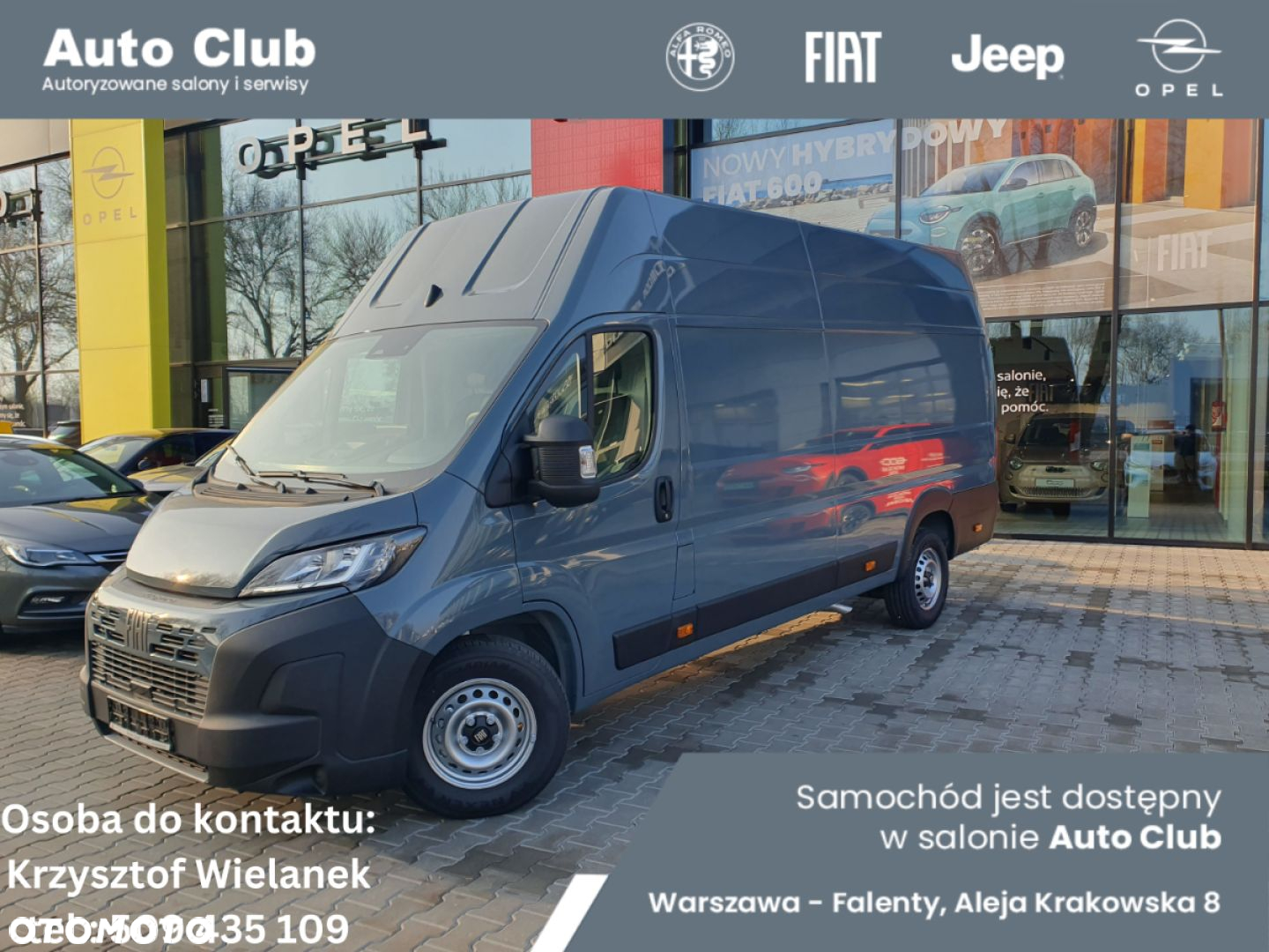 Fiat DUCATO L4H3  Furgon Maxi   2.2 / 180 KM  odbiór natychmiastowy - 3