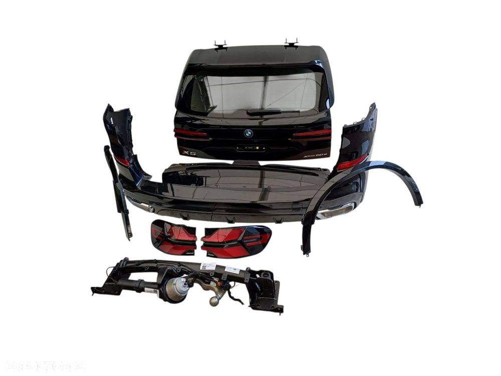 BMW X5 G05 ZDERZAK KLAPA LAMPY HAK TYŁ KOMPLETNY Black Sapphire metallic 475 - 11