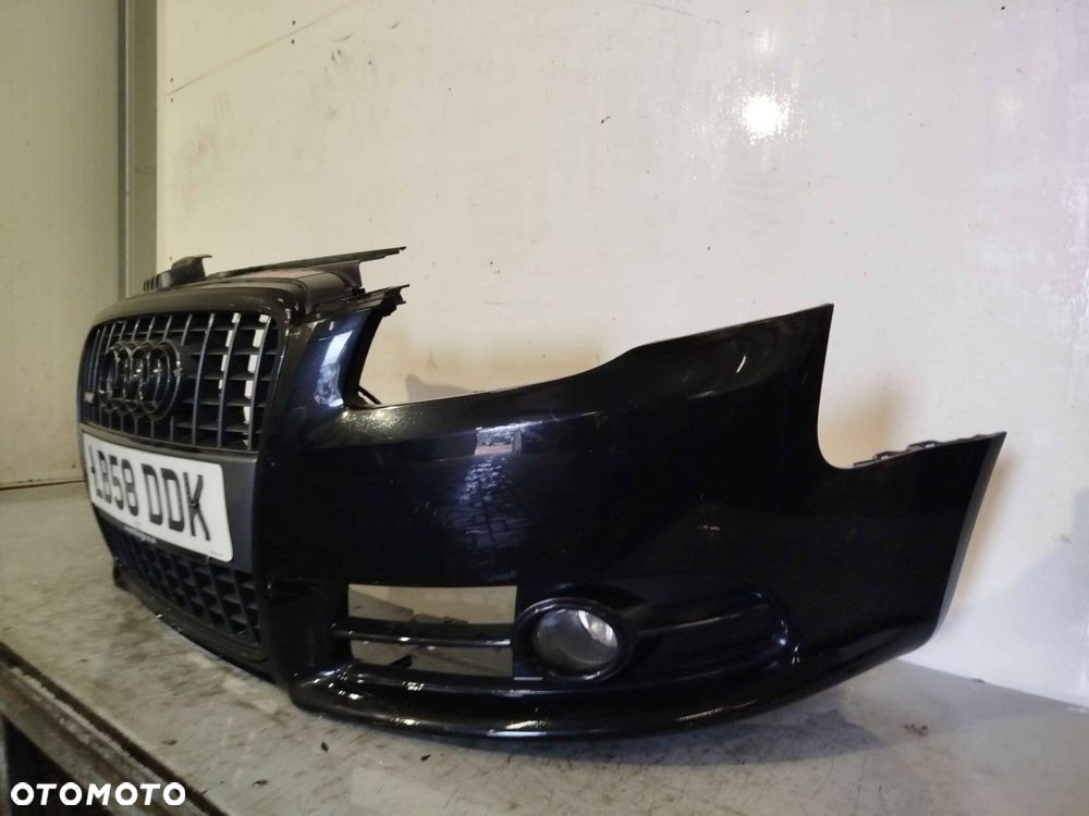 + ZDERZAK PRZÓD PRZEDNI AUDI A4 B7 S LINE S4 B7 LY9B CZARNY HALOGENY - 2