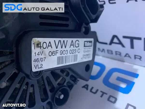 Alternator 140A 14V Volkswagen Jetta 1.9TDI BLS 2005 - 2011 Cod 06F903023C 06F903023A - 3
