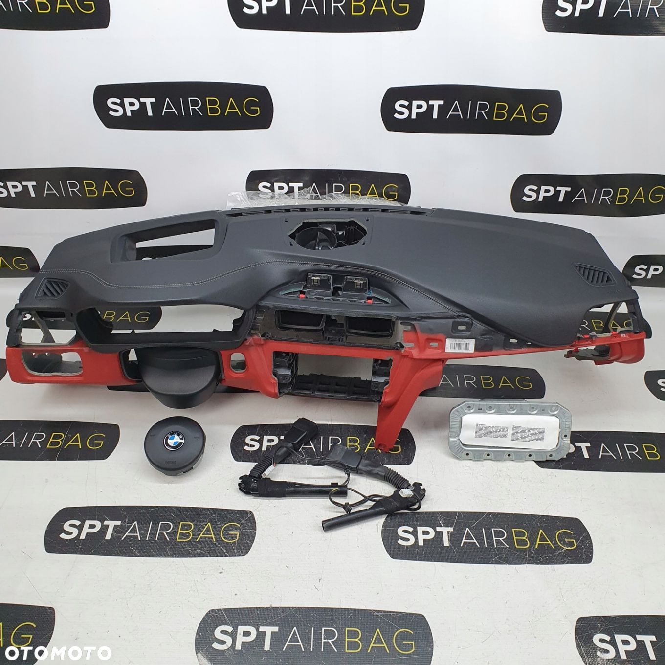 BMW 4 F33 F34 DESKA ROZDZIELCZA KONSOLA KOKPIT PULPIT PODUSZKI AIRBAG AIR BAG PASY KIT SET - 1