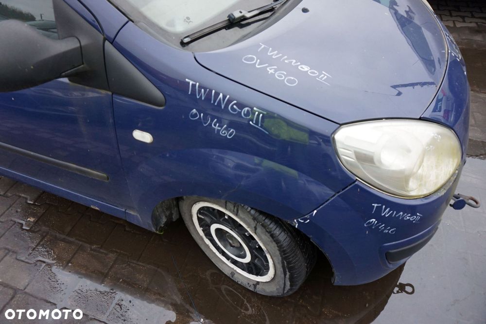 MASKA ZDERZAK BŁOTNIKI LAMPY TWINGO II OV460  RENAULT 2007-2014 GRANATOWY PRZÓD KOMPLETNY - 12