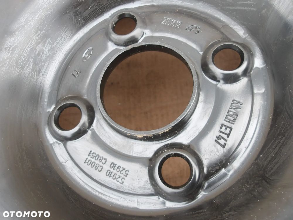 FELGA STALOWA HYUNDAI I20 II KIA RIO 6X15 4X100 ET47 52910-C8001 - 7