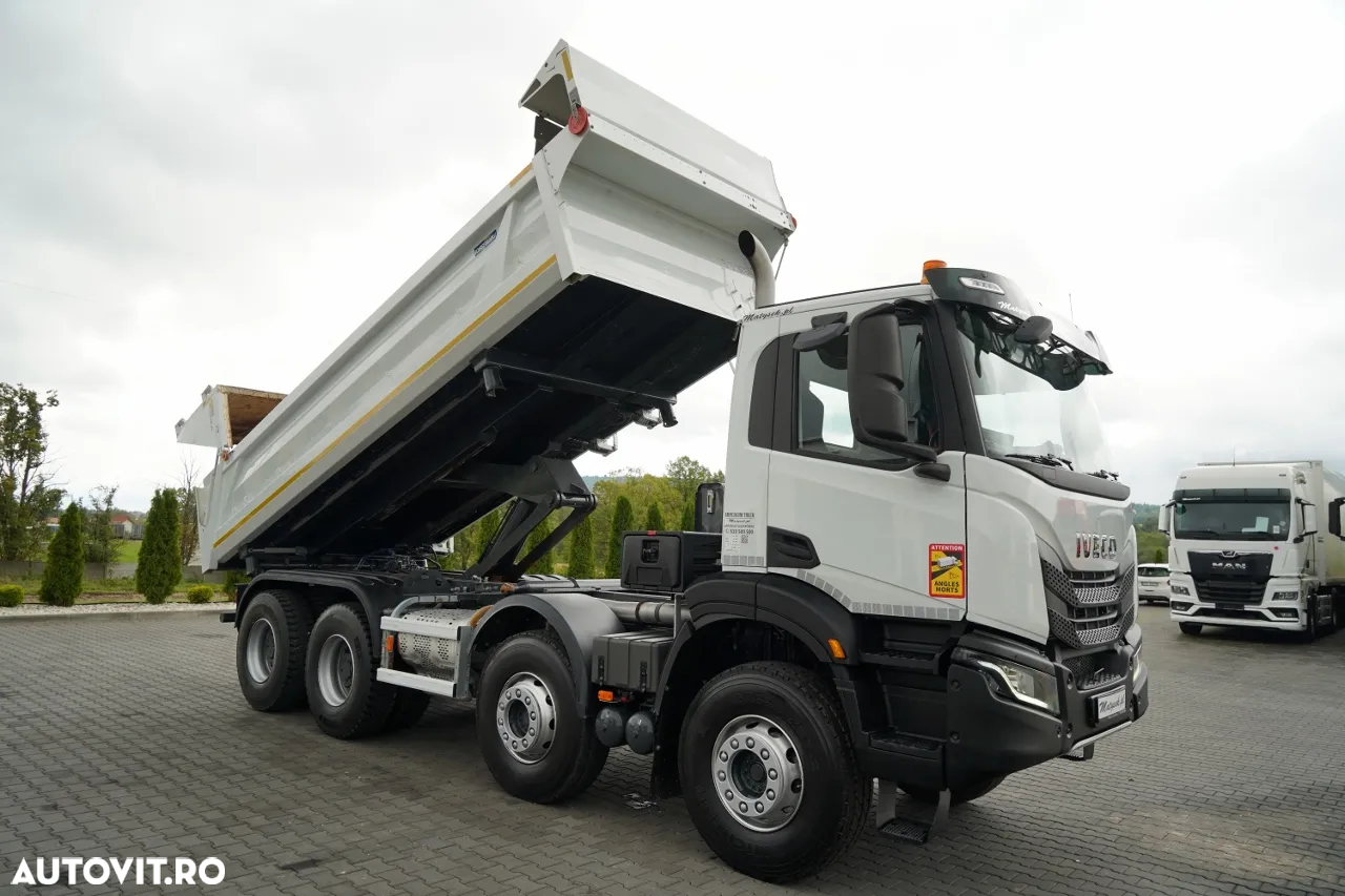 Iveco X-WAY 480 / 8X4 / BASCULATOR DUBLU / HIDRAULIC LATERAL / CLAPETĂ HIDRAULICĂ / AUTOMAT / IMPORTAT - 7