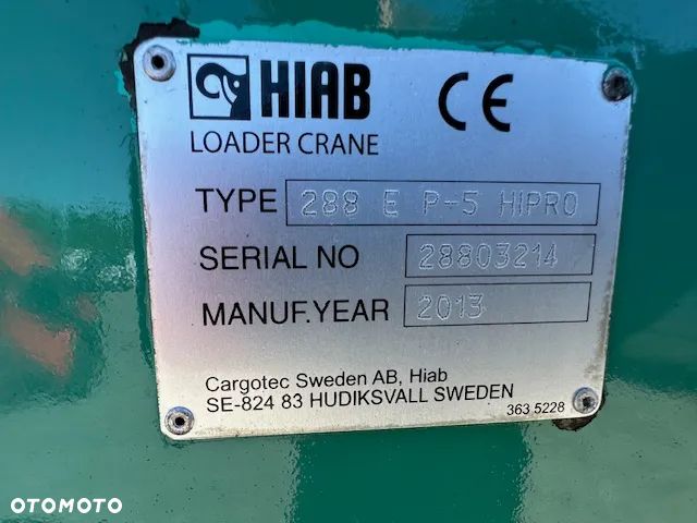 Palfinger HIAB XS 288 EP-5 wysuwow sterowanie radiowe rotor - 9