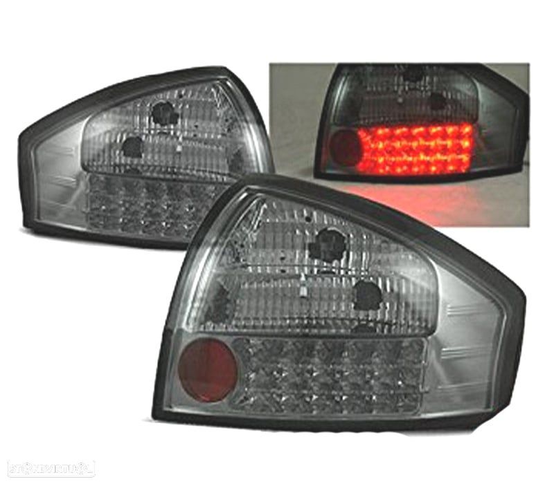 FAROLINS TRASEIROS LED AUDI A6 97-04 ESCURECIDOS - 1