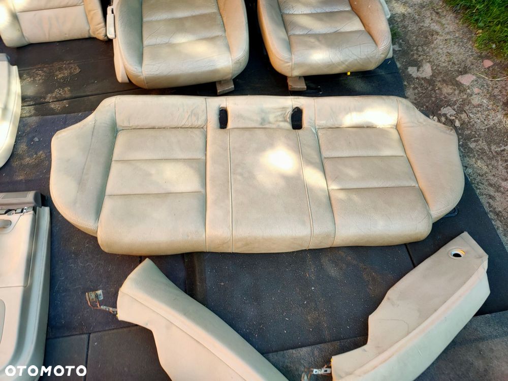 fotele kanapa audi a4 b6 skóra beż + boczki - 6