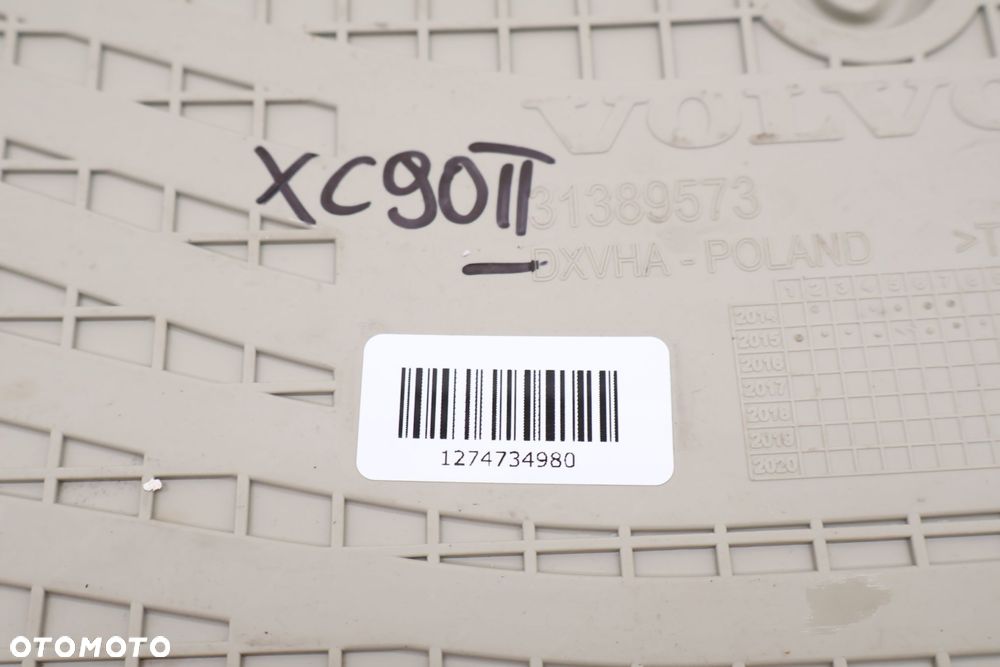 VOLVO XC90 II DYWANIKI GUMOWE TYŁ 31389573, 31389574 - 7