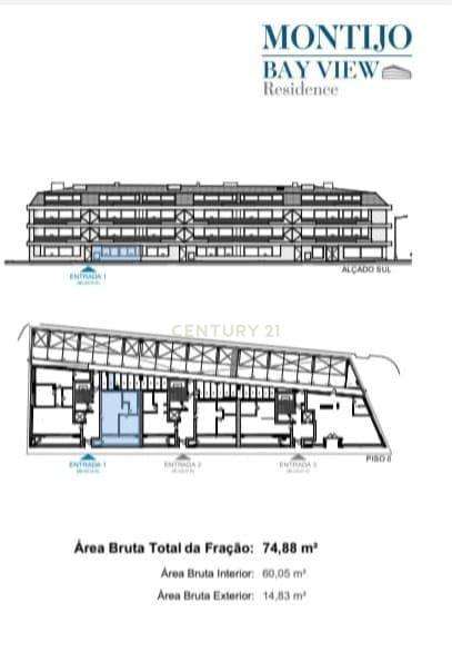 Apartamento T1 (obra nova) no centro do Montijo – Bay View Residence - Grande imagem: 3/5