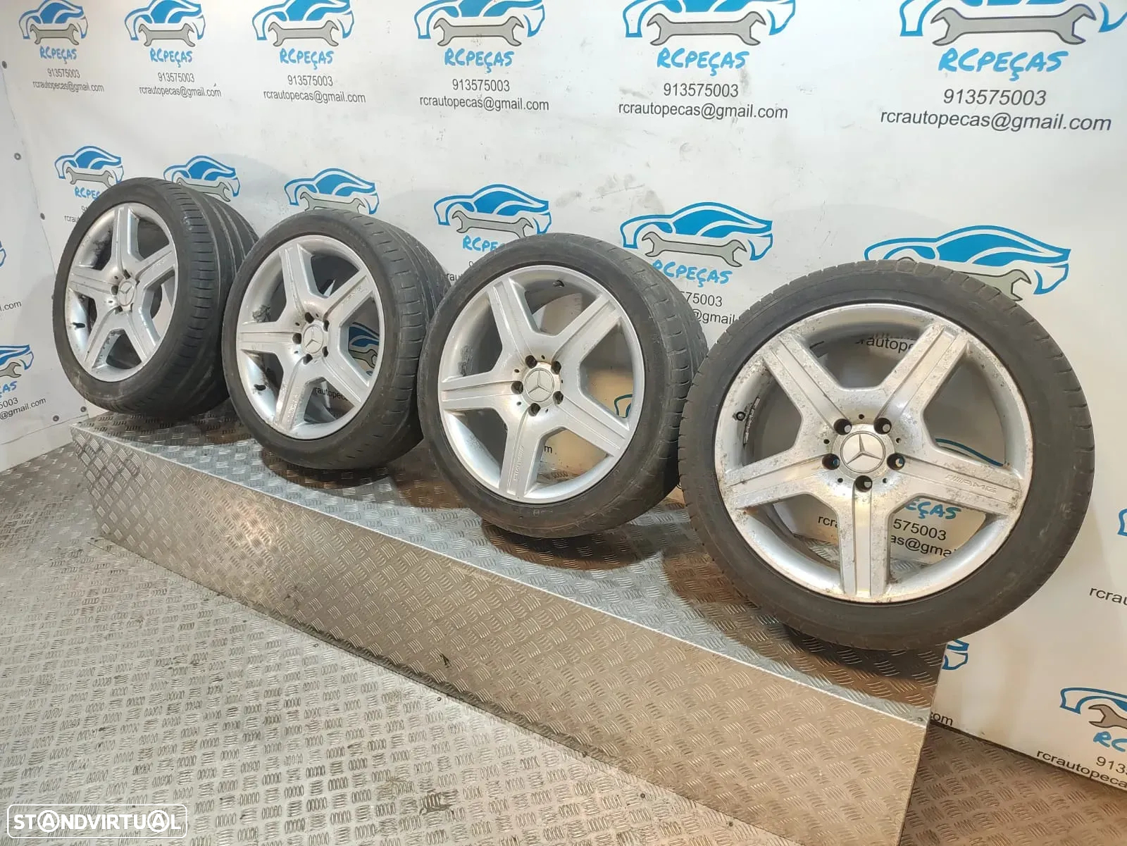 - Jantes 19 Originais Mercedes Benz Class S W221 AMG 8,5J 9,5J ET43 5x112 - 12