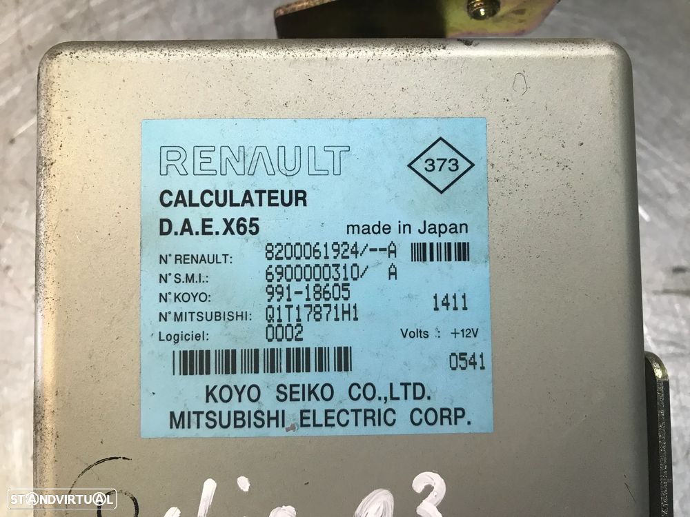 MODULO / CENTRALINA DA DIRECÇÃO RENAULT CLIO II 01-06 8200061924 8200265136 - 2