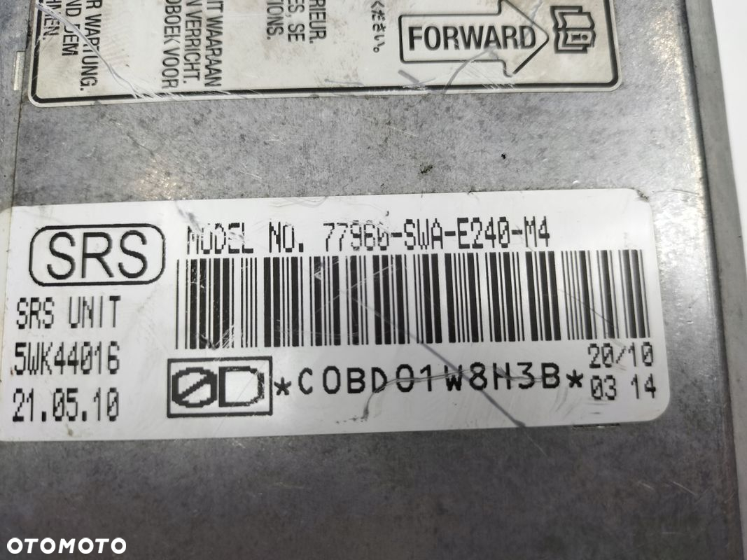 HONDA CRV III SENSOR PODUSZEK 77960-SWA-E240-M4 - 2