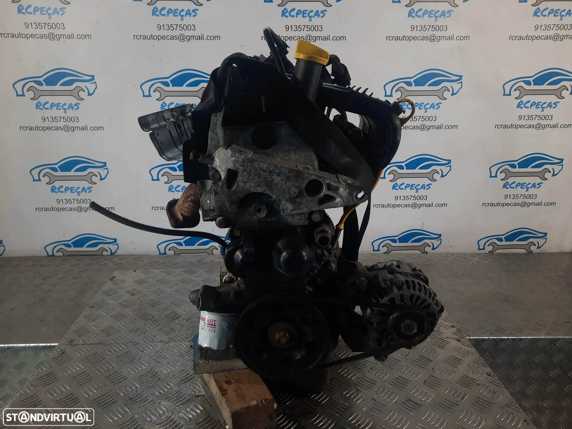 .MOTOR COMPLETO 1.2i 8V 58CV D7F D7FG726 RENAULT CLIO II 2 MK2 FASE I 1 - 4