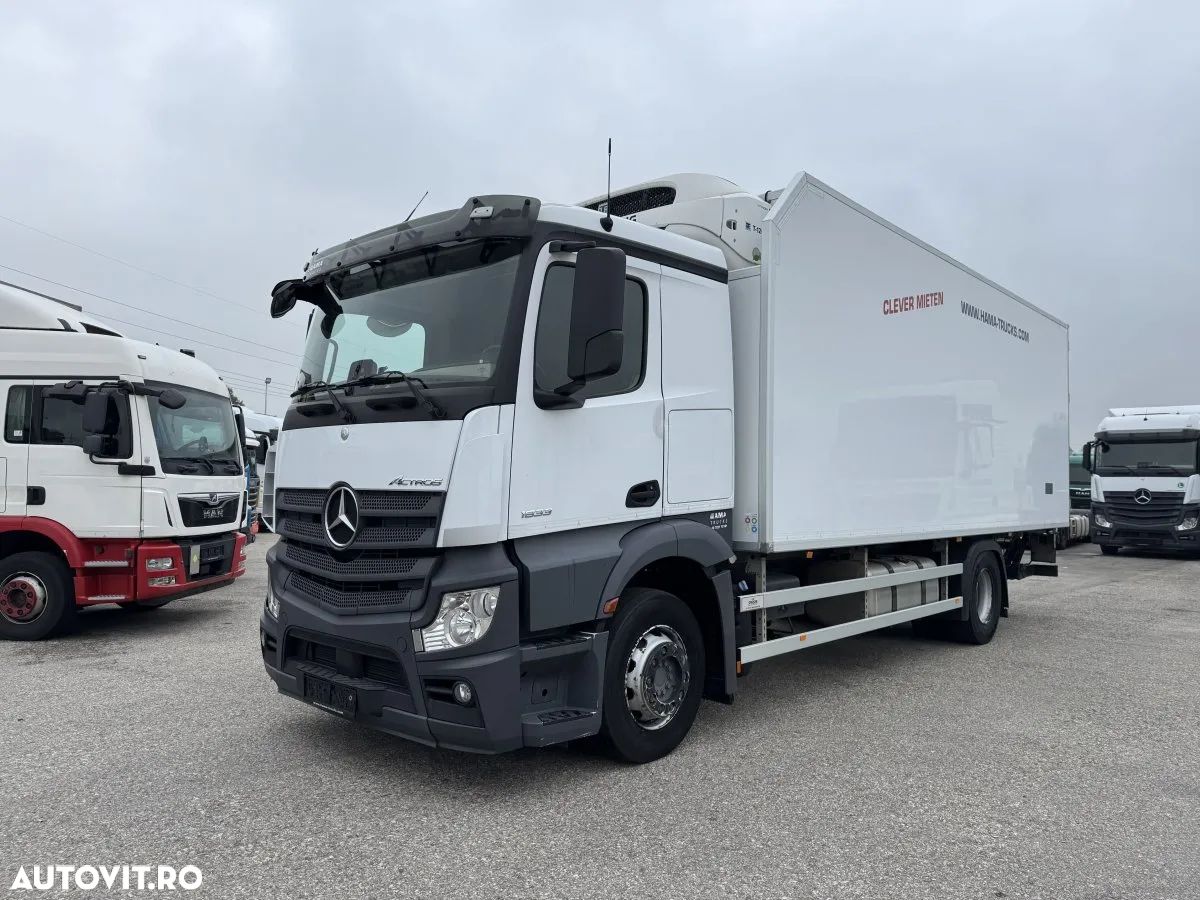 Mercedes-Benz Actros 1833, Thermoking T1200, Oblon hidraulic, Usa laterala - 1