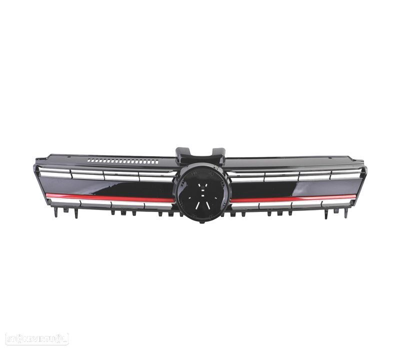GRELHA FRONTALVW GOLF 7 12-17 LOOK R PRETO VERMELHO - 3