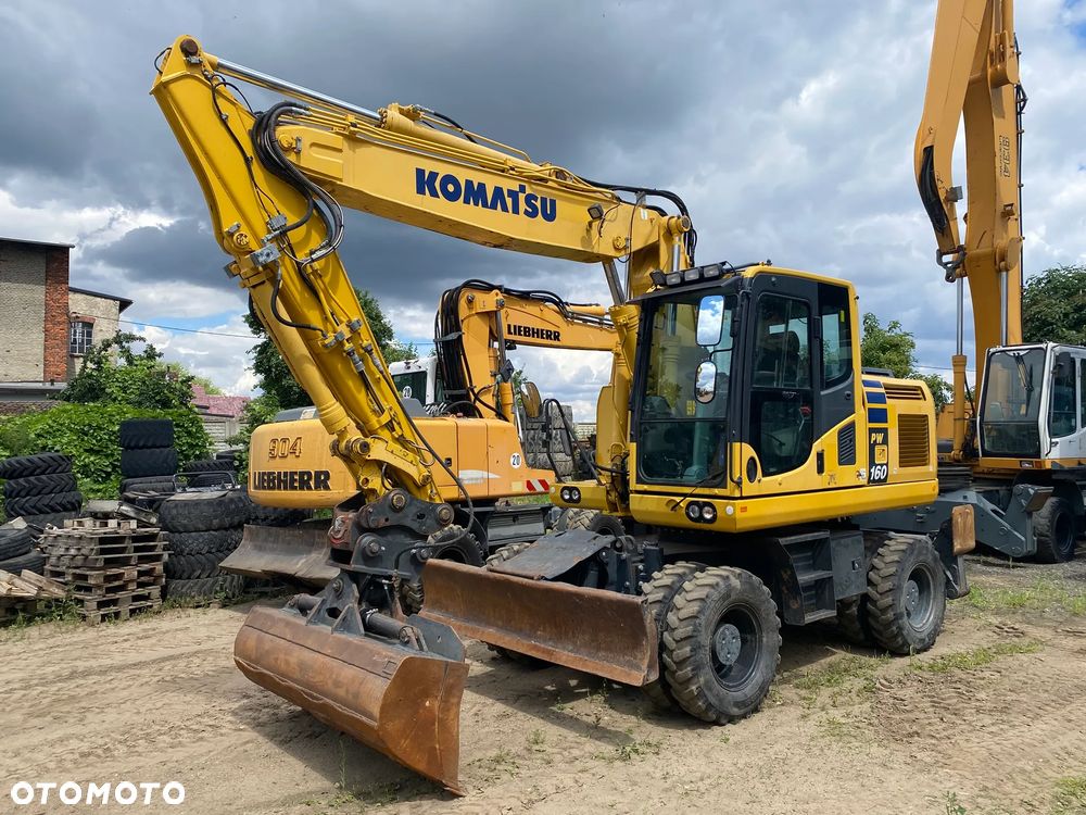 Komatsu PW160-10, 2017 ROK, PODPORY + PŁUG, DŁUŻSZY ZASIĘG, - 2