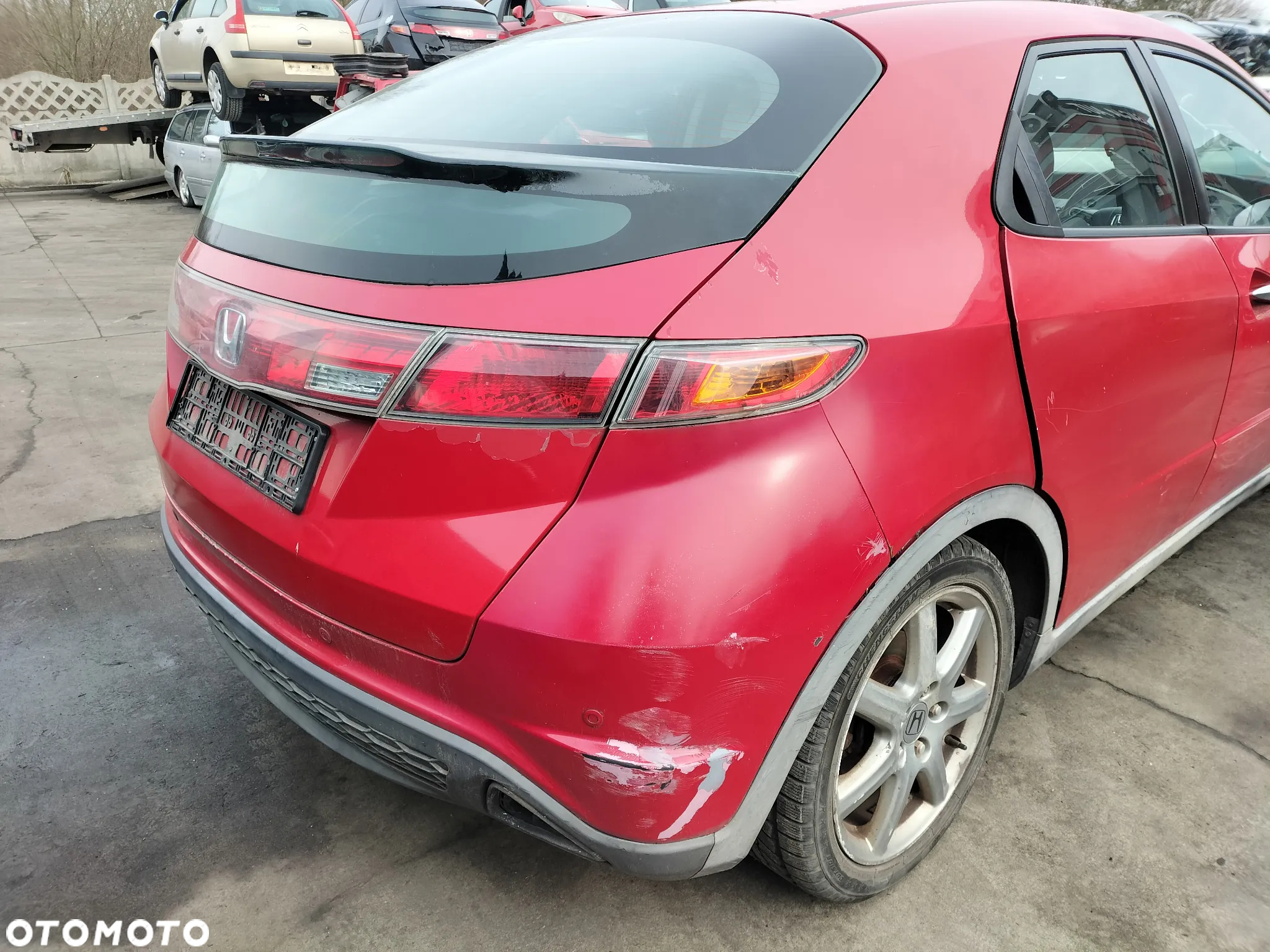 CAŁE AUTO NA CZĘŚCI KIEROWNICA Z PODUSZKA RADIO PANEL KLIMATYZACJI DASZEK PRZECIWSŁONECZNY HONDA CIVIC VIII UFO - 8