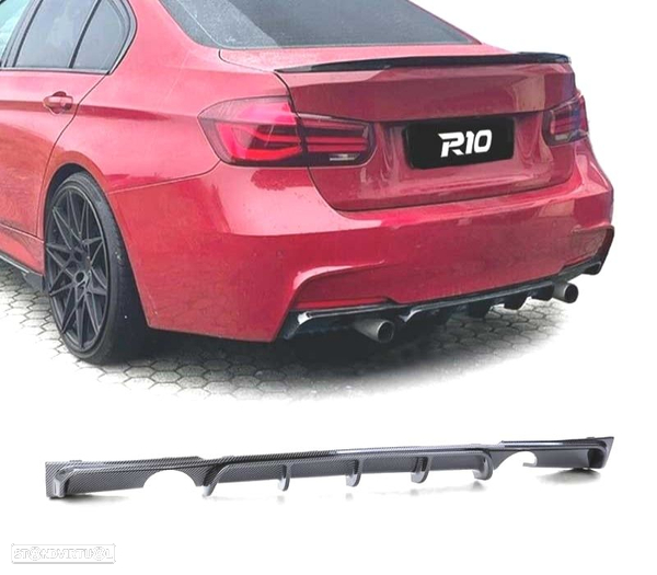 DIFUSOR CARBONO DUPLA SAIDA M-PERFORMANCE PARA BMW F30 F31