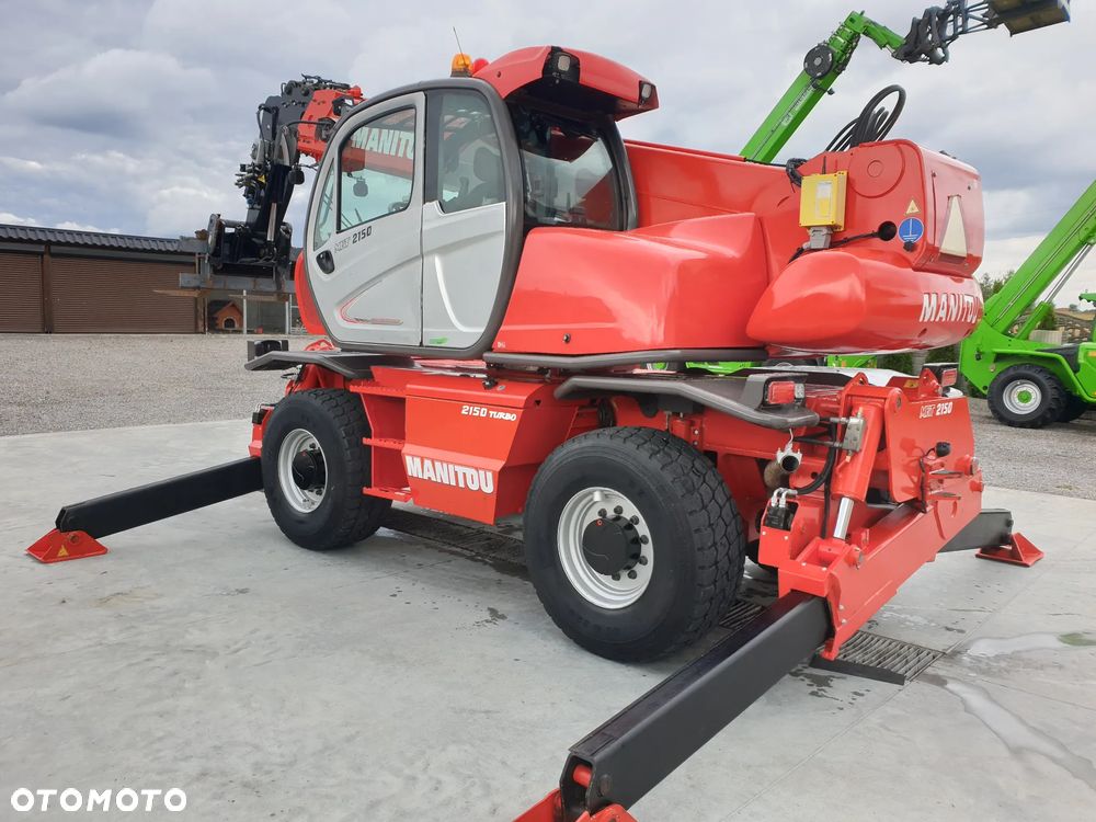 Manitou MRT ROTO 2150 Privilege KOSZ/WIDŁY/PILOTY SPROWADZONA PIĘKNY STAN - 1