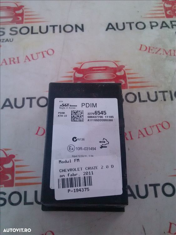 modul fm chevrolet cruze 2.0 d an fabr. 2011 - 1