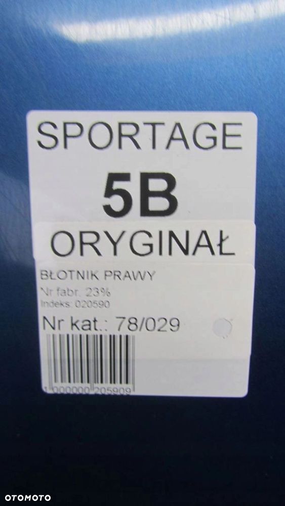 KIA SPORTAGE III BŁOTNIK PRAWY PRZÓD 5B 10-14 29 - 7