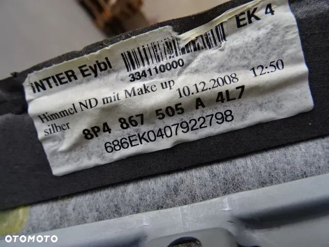 PODSUFITKA PODSUFITÓWKA AUDI A3 8P LIFT NR242 - 14