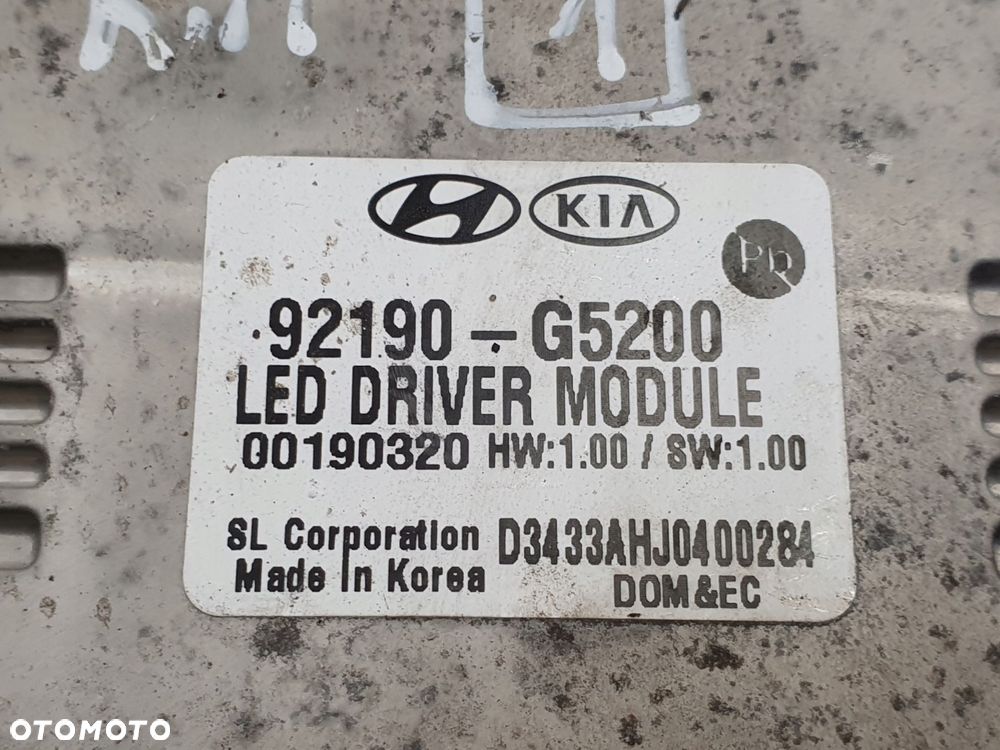 Kia Niro MODUŁ LED przetwornica 92190-G5200 - 5