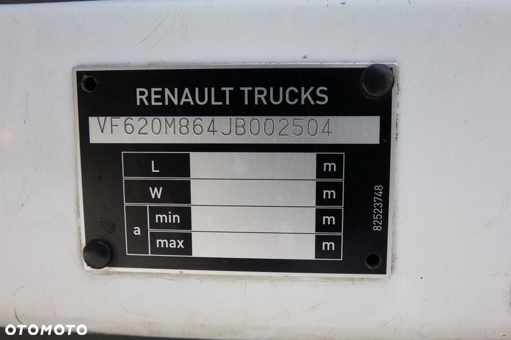 Renault D26 WIDE 6x2 / FIRANKA / EURO6 / AUTOMAT / NOWE PLANDEKI / OŚ PODNOSZONA I SKRĘTNA / WINDA ZAŁADUNKOWA - 33