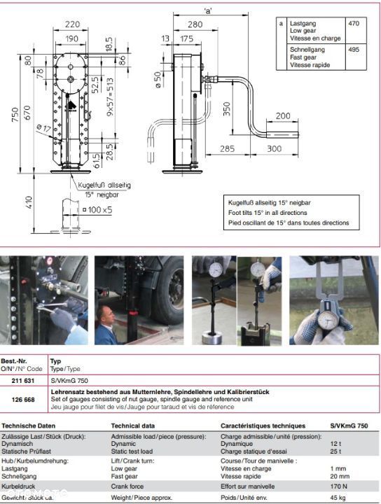 Tylna noga podporowa dla silosów Haacon - 2